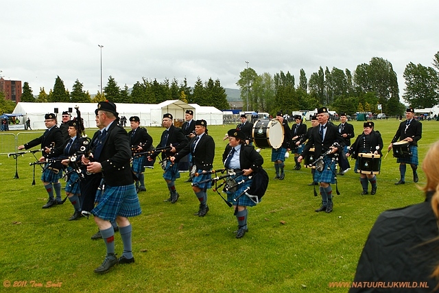 Pipeband at Levengrove park Dumbarton